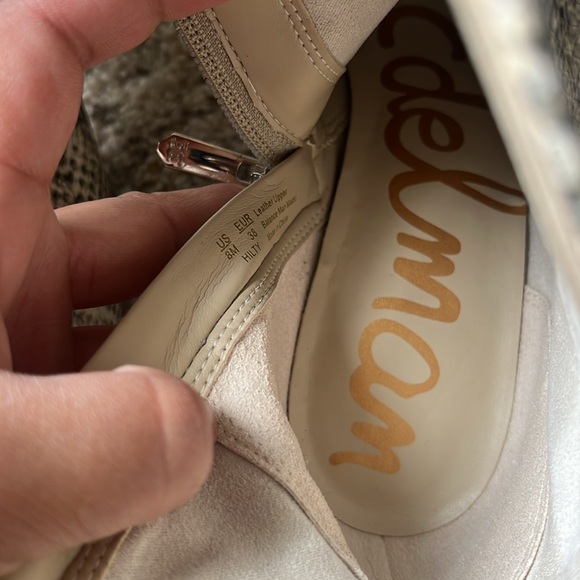 Sam Edelman Snake Pointed Toe Booties - Picture 7 of 9